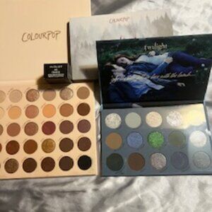 NIB Colourpop Twilight, NWOB Bare Necessities Eyeshadow Palettes & Gel Eyeliner